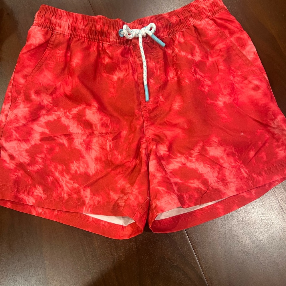 Cat & Jack Kids Red Tie-Dye Swim Trunks